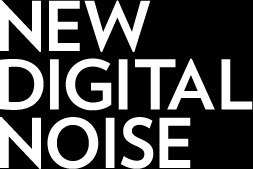 New Digital Noise white logo on black